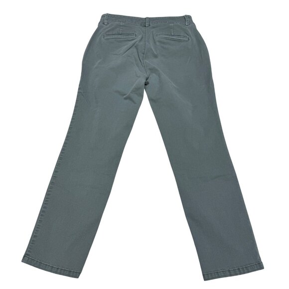 Loft Khaki Green Women's Pants Casual Lightweight Mid-Rise Trousers, Size 8 - Picture 2 of 10